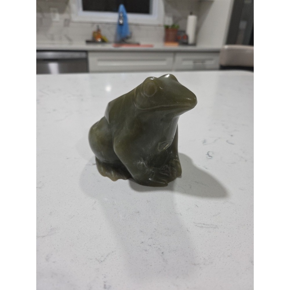 Vintage Cleo Hartwig Frog Sculpture Alva Museum Replica 1973 Acrylic